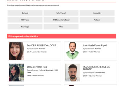Directorio de profesionales COPTOCAM