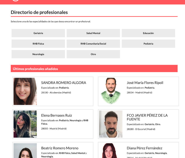 Directorio de profesionales COPTOCAM